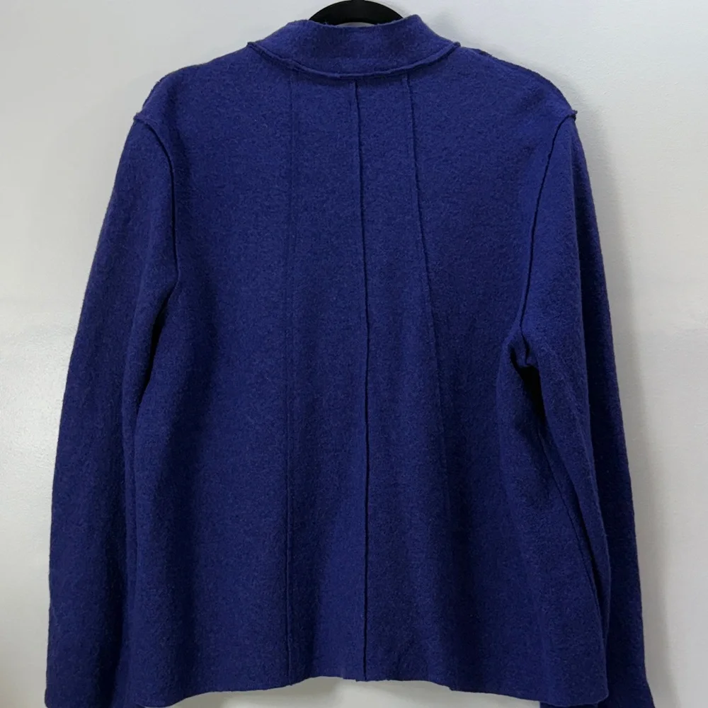 Coldwater Creek Purple Button-Up Blazer Size L - Picture 5 of 6